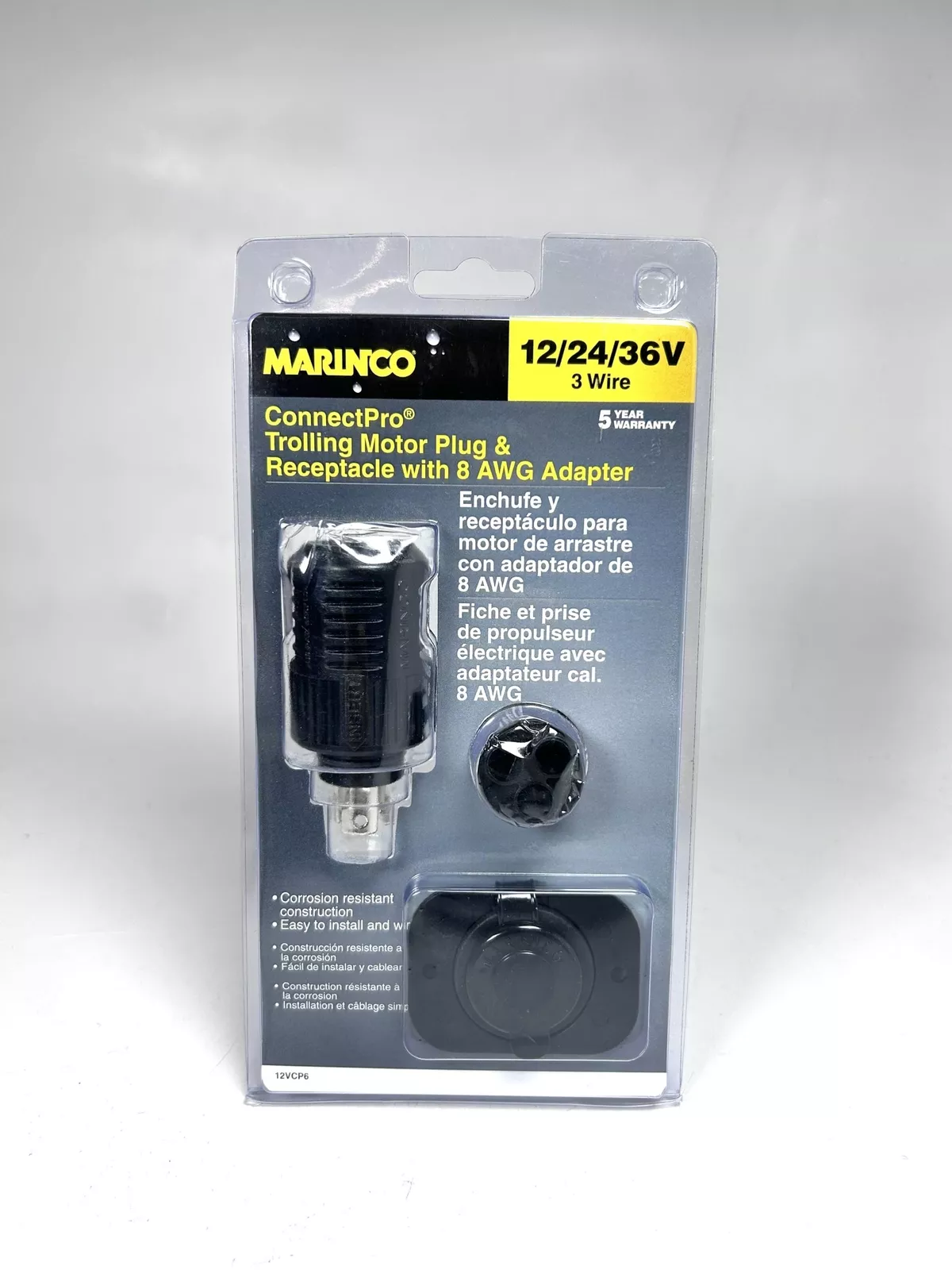 s-l1600 (3) Enchufe y Toma para Motor de Curricán Marinco 12VCP6 – 12V