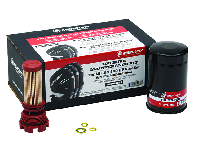 Mercury Kit de Mantenimiento Verado 2.6L hasta 300 HP (100 horas)