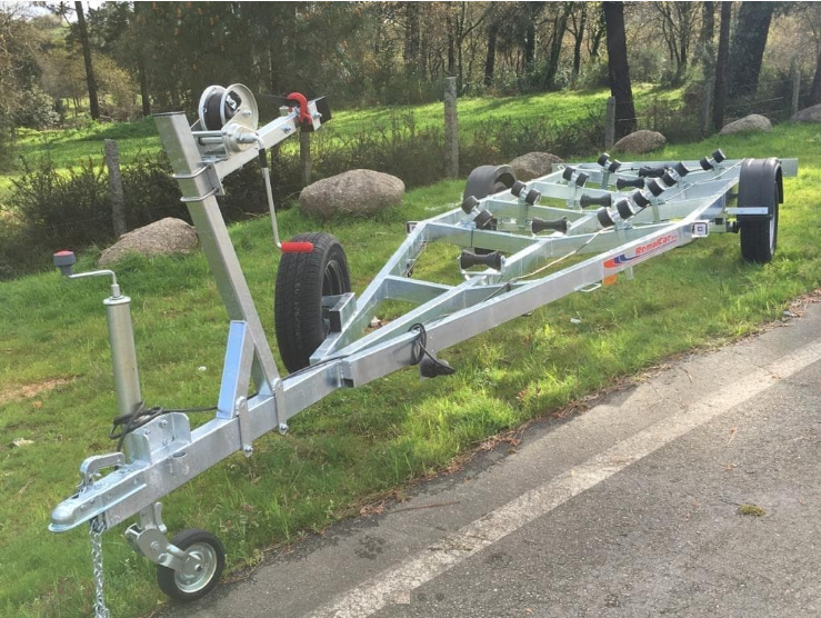 N- Remolque Nautico NF-70- 1 eje con freno - Homologado hasta 1.800Kg