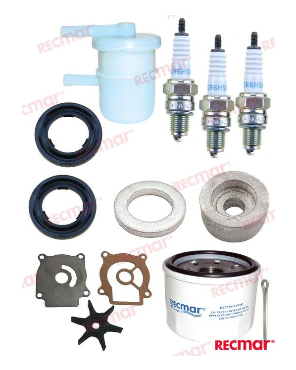 Recmar Kit de Mantenimiento Motor Suzuki DF25 DF30 (2001–2010)