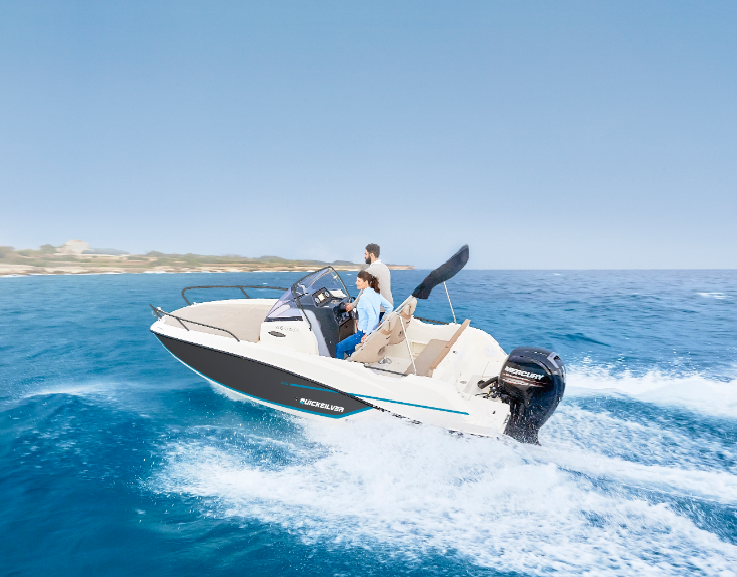 QUICKSILVER ACTIV 605 SUNDECK + MERCURY 115 XLPT